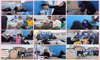 برپایی ایستگاه سلامت مرکز بهداشت شهرستان خرم‌آباد در پارک شاپوری